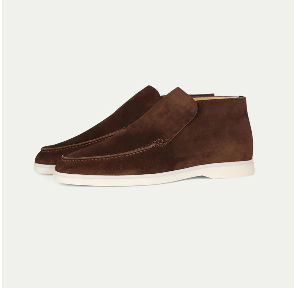 High Suede Loafers