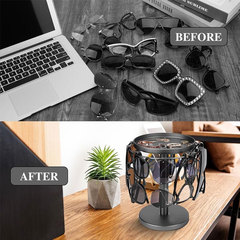 OPTITURN – 360° Rotating Glasses Stand with Compact Design & Versatile Functionality 3