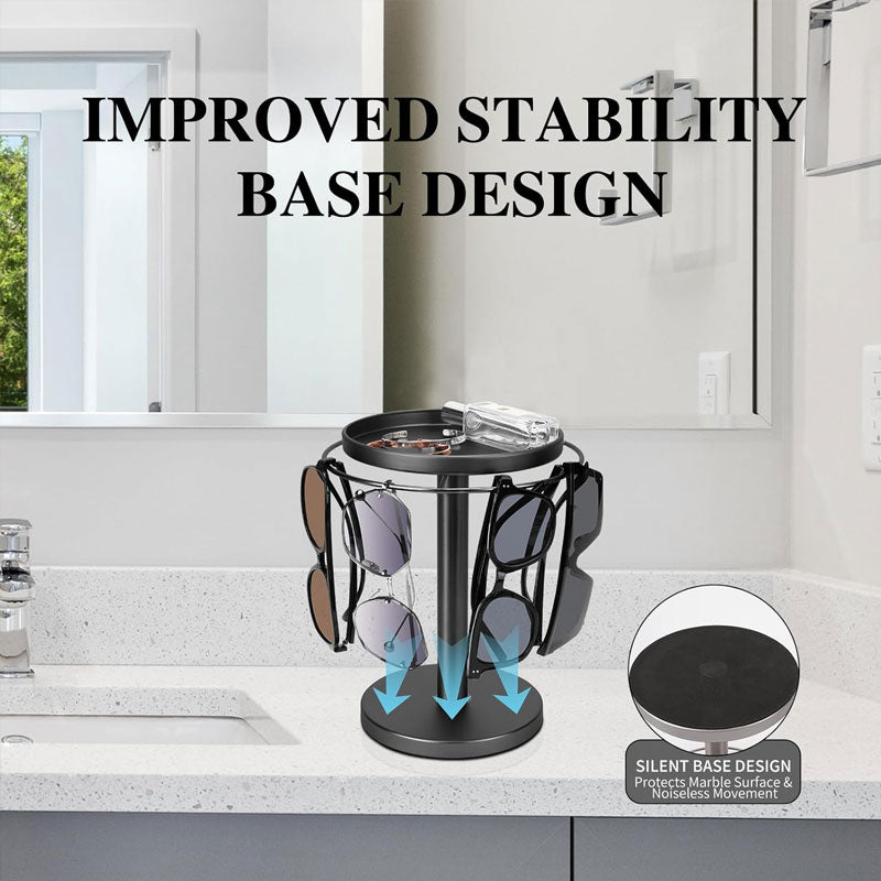 OPTITURN – 360° Rotating Glasses Stand with Compact Design & Versatile Functionality 6
