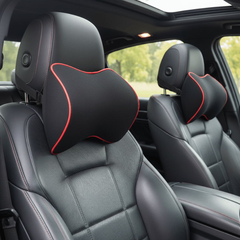 RESTOVA MEMORY DUO – 2-Pack Ergonomic Memory Foam Neck Pillows for Superior Comfort