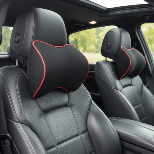 RESTOVA MEMORY DUO – 2-Pack Ergonomic Memory Foam Neck Pillows for Superior Comfort