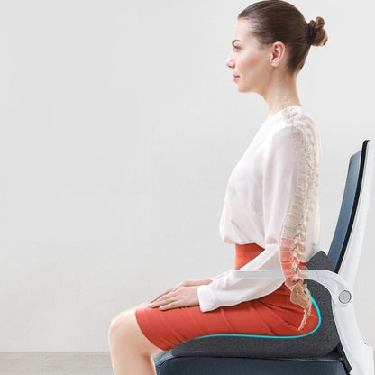 Oraliu L-Shape Memory Foam Cushion | Relieves Back, Coccyx & Spine Pain | Orthopedic Seat Pad | Office & Home Comfort 5