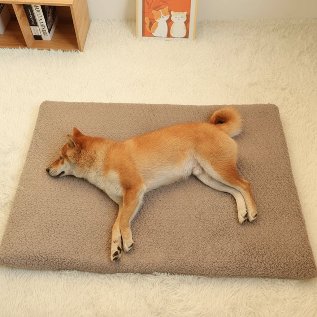 Orthopedic Waterproof Dog Bed with Removable Faux Fur Cover - CozyNest 1