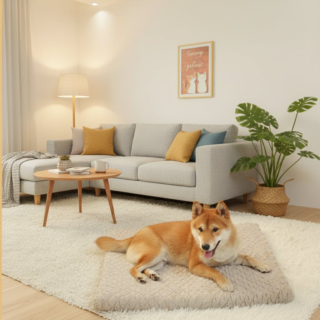 Orthopedic Waterproof Dog Bed with Removable Faux Fur Cover - CozyNest 3