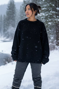 YESHA – Women’s Ribbed Knit Sweater with Relaxed Fit