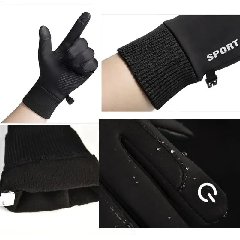 Outdoor Pro - Full Finger Waterproof Touch Screen Fleece Gloves for Winter Sports 5