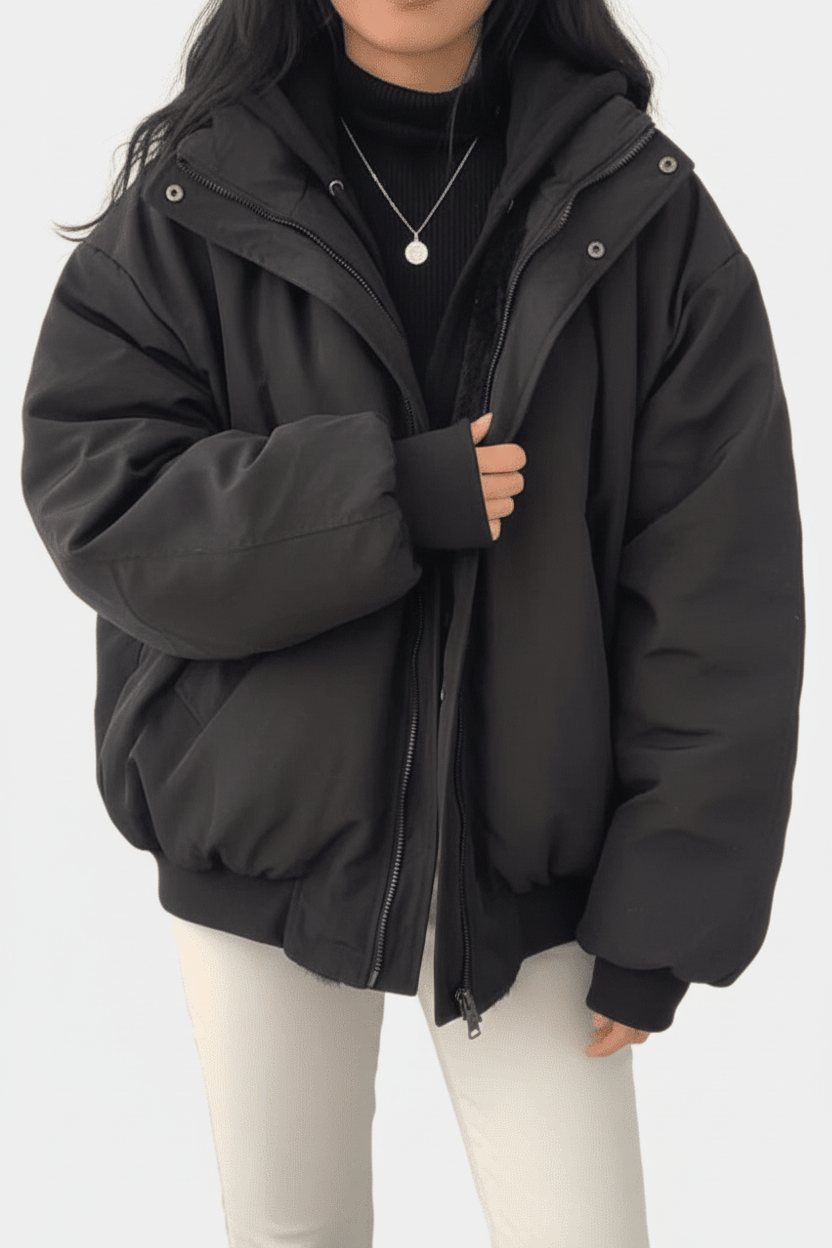 Oversized Puffer Jacket Women - Warm Winter Coat for Comfort & Style 1