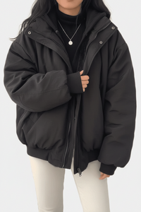 Oversized Puffer Jacket Women - Warm Winter Coat for Comfort & Style 1