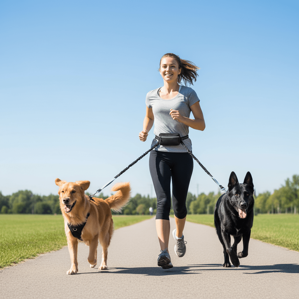 PAWRUNNER Freedom Leash – Hands-Free Dog Leash with Padded Handles 1
