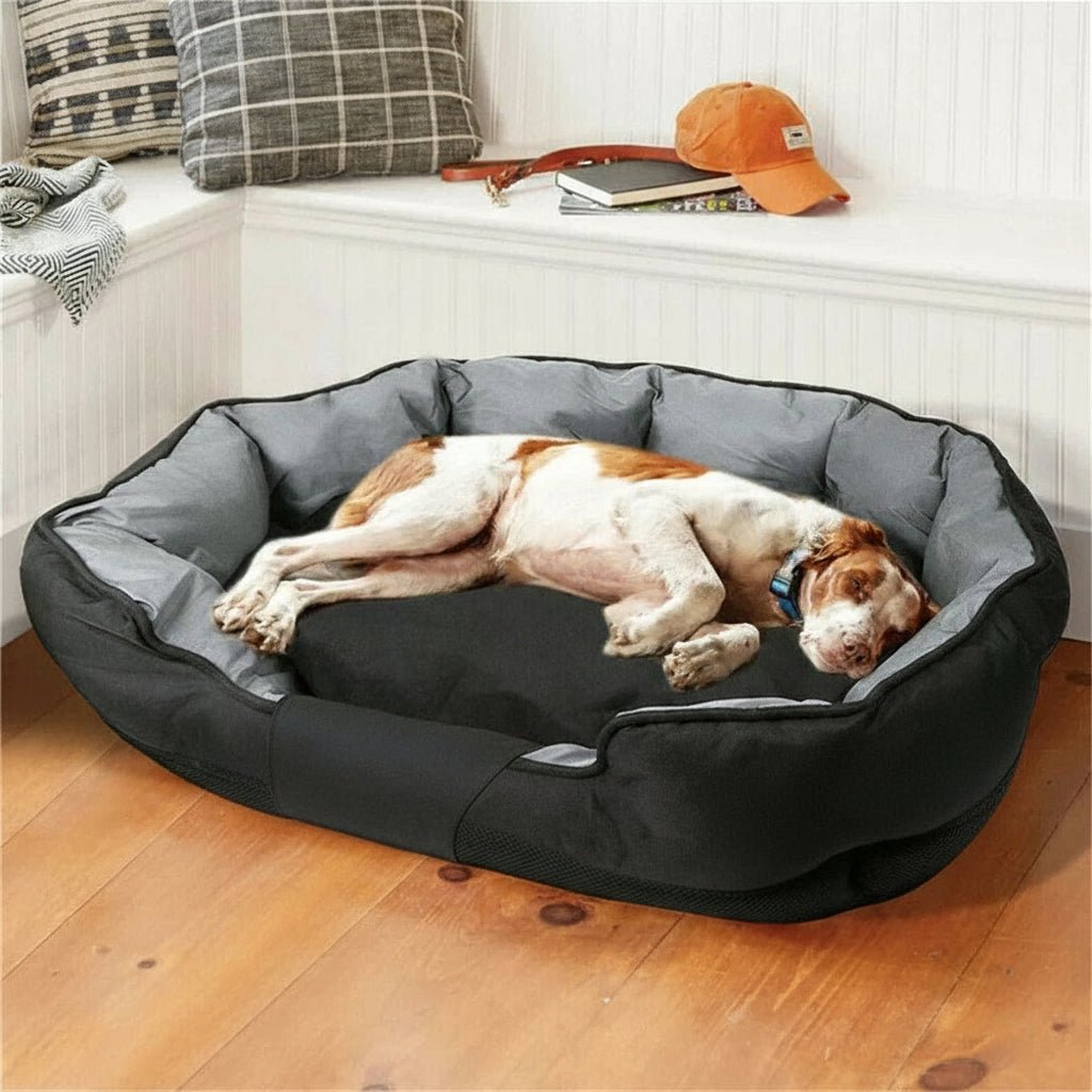 PETSOFA – Orthopedic foam dog bed in a cozy, washable basket design 1