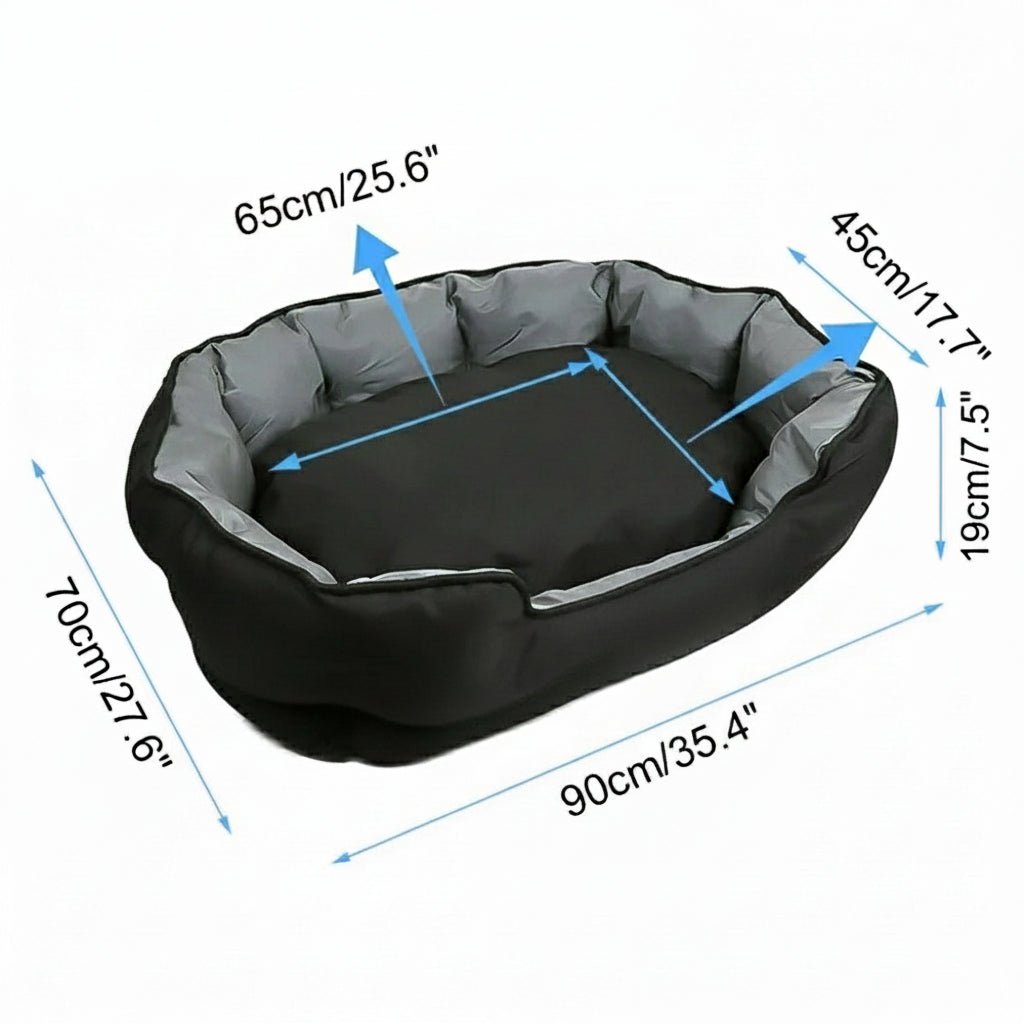 PETSOFA – Orthopedic foam dog bed in a cozy, washable basket design 6