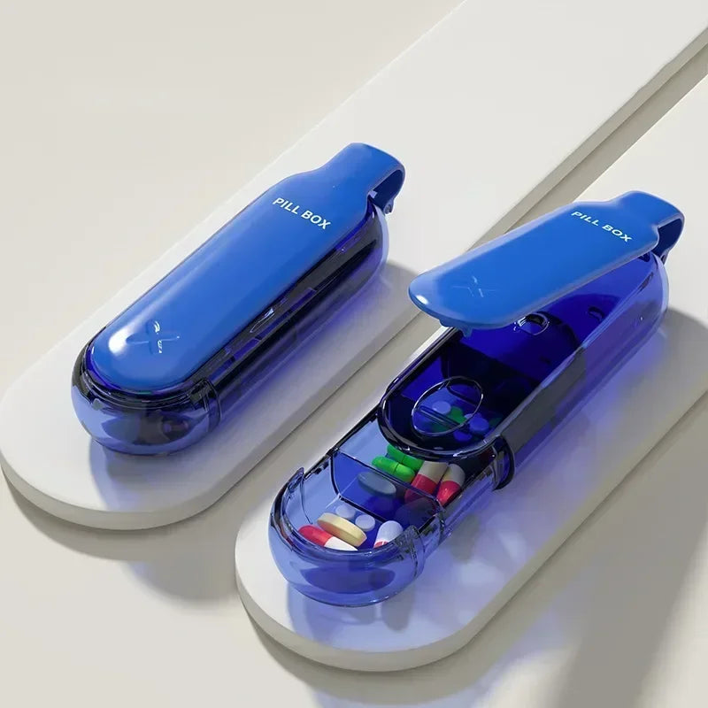 PILLTRIP – Travel Container Case Pill Box with Compact Size 10