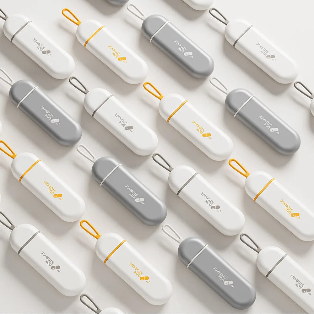 PILLTRIP – Travel Container Case Pill Box with Compact Size 5