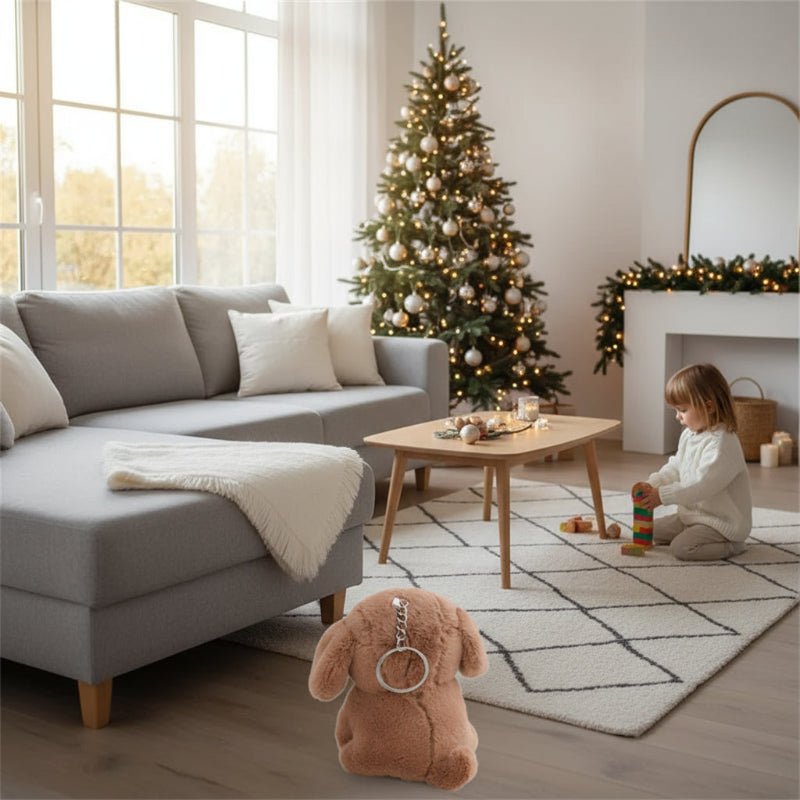 POOCHINI – Cute 12 cm mini plush dog with charm for bag decoration and gift ideas 2