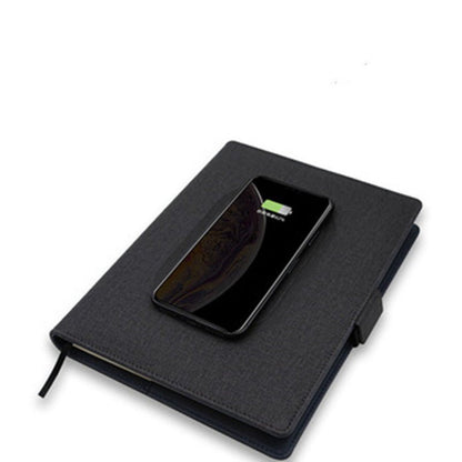 POWERFOLIO – A5 Leather Notebook with Built-in Wireless Charger 4