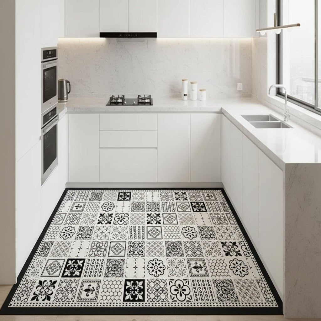 OILBLOCK MATSHIELD – PVC Waterproof Non-Slip Kitchen Floor Mat for Home Use