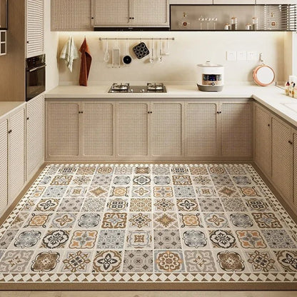 PVC Waterproof Non-Slip Kitchen Floor Mat - Oil-Proof, Comfortable & Customizable 3