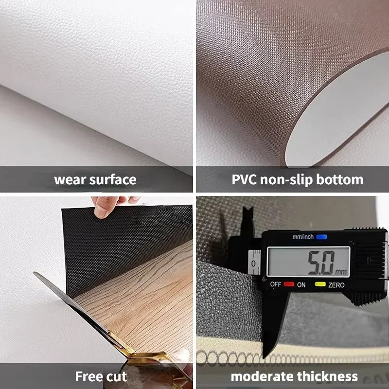 PVC Waterproof Non-Slip Kitchen Floor Mat - Oil-Proof, Comfortable & Customizable 5