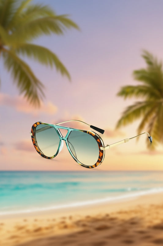 Panther Aviator Sunglasses - Retro-Inspired UV400 Protection & Lightweight Comfort 0