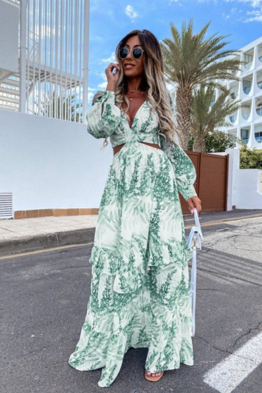 SOLENZA – Women’s Elegant Maxi Dress for Summer with Graceful Long Cut