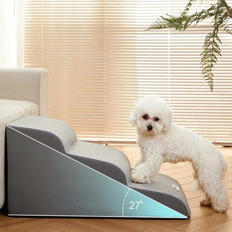 PawAscend - Pet Bed Step Ladder with Non-Slip Steps for Small Dogs & Cats 4