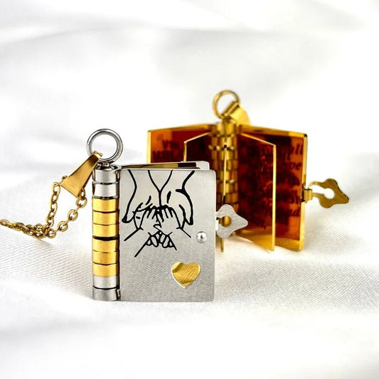 Personalized Daughter's Treasured Book Necklace - Meaningful Keepsake Jewelry 0
