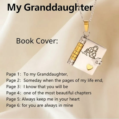 Personalized Daughter's Treasured Book Necklace - Meaningful Keepsake Jewelry 8