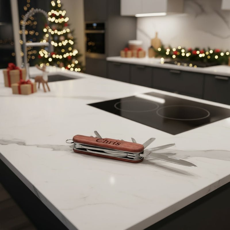 Personalized Wooden Wine Opener - Custom Engraved Rosewood Gift for Weddings 4