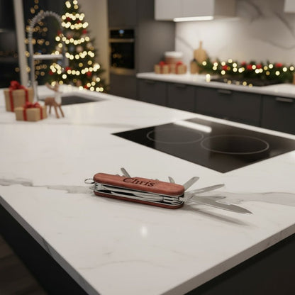 Personalized Wooden Wine Opener - Custom Engraved Rosewood Gift for Weddings 4