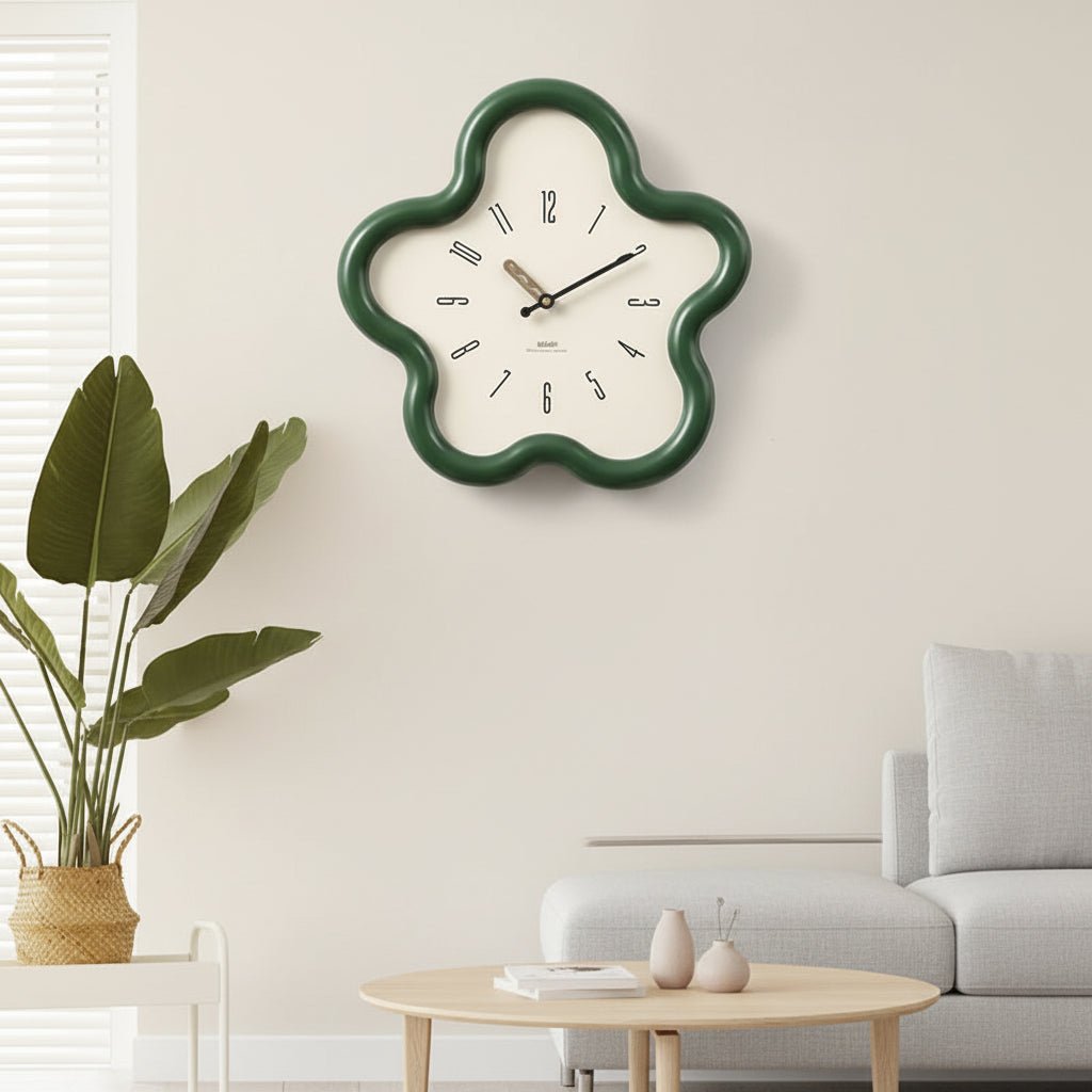 PetalTime 3D Flower Pendulum Wall Clock with Silent Sweep Movement, Eco-Friendly MDF & Acrylic 7