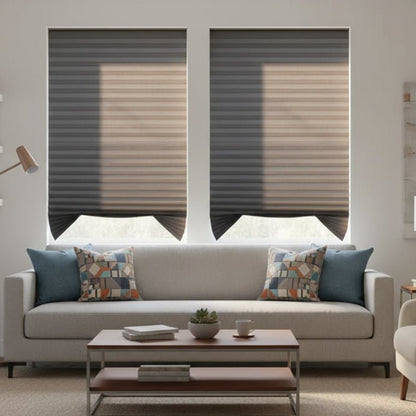 Pleated Blackout Blinds - Self-Adhesive Window Shades for Privacy and UV Protection 2