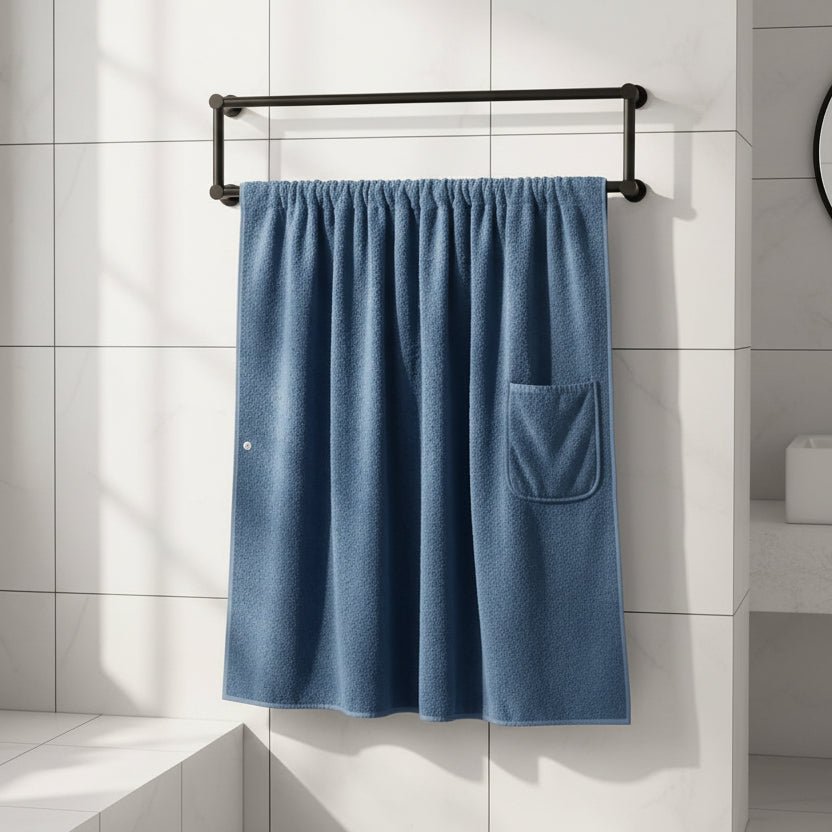 Plus Size Men's Bath Skirt Towel - Soft, Absorbent & Comfortable for Home, Travel, Spa & Beach 0