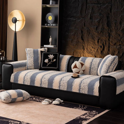 Plush Non-Slip Sofa Cover - Universal Thickened Couch Slipcover for Protection 1