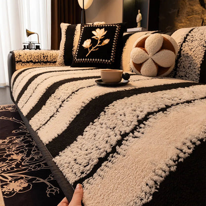 Plush Non-Slip Sofa Cover - Universal Thickened Couch Slipcover for Protection 4