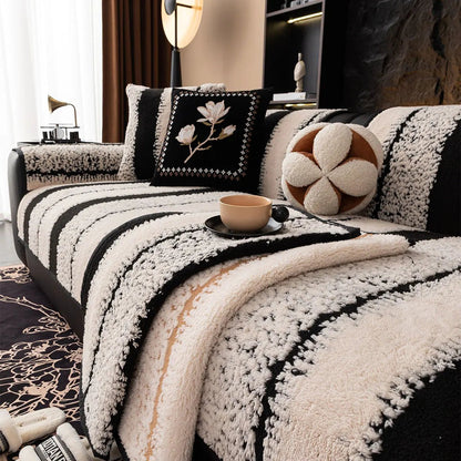 Plush Non-Slip Sofa Cover - Universal Thickened Couch Slipcover for Protection 5