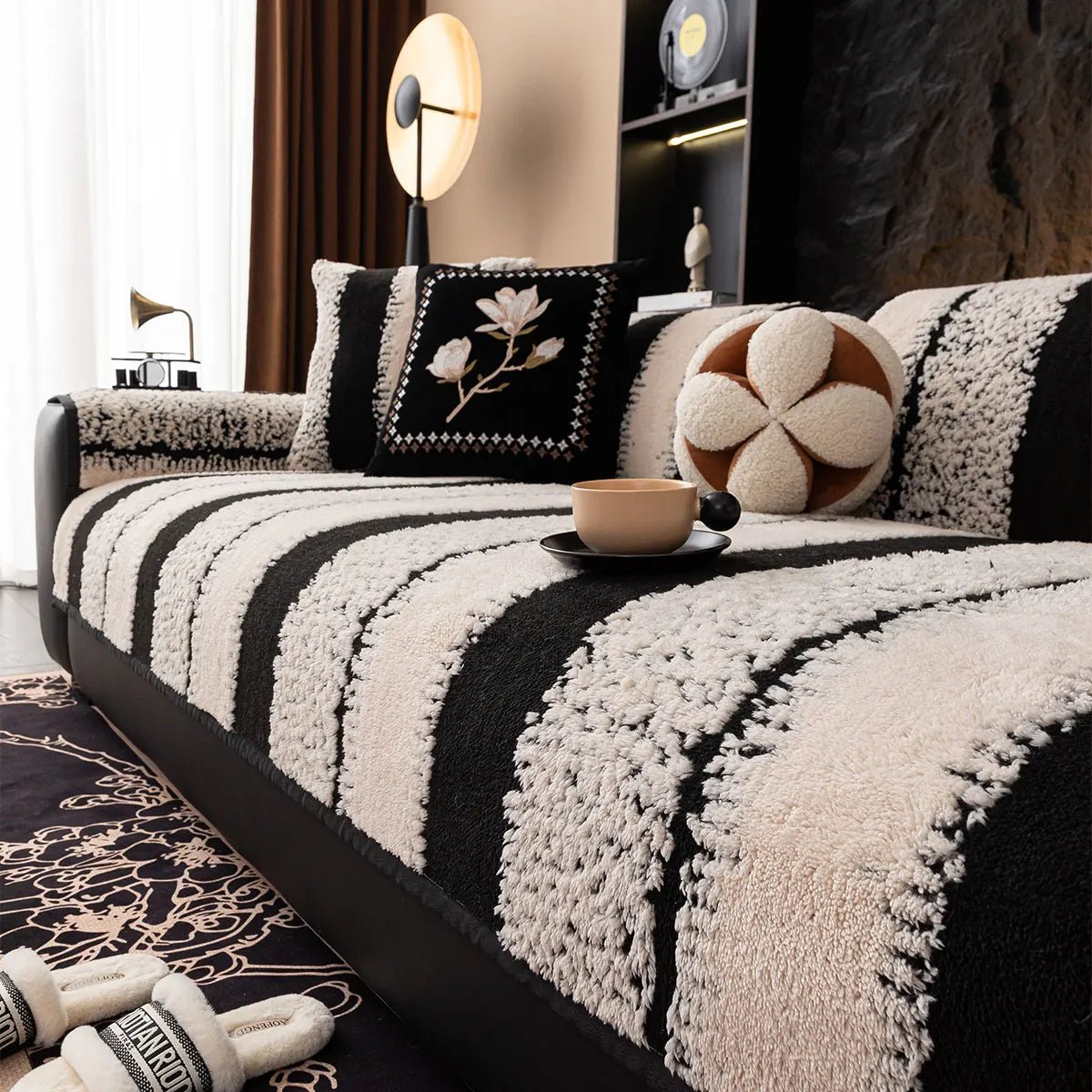 Plush Non-Slip Sofa Cover - Universal Thickened Couch Slipcover for Protection 6