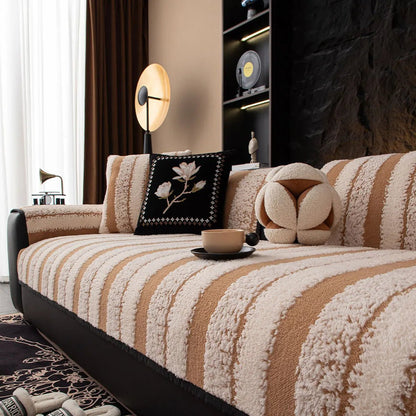 Plush Non-Slip Sofa Cover - Universal Thickened Couch Slipcover for Protection 7