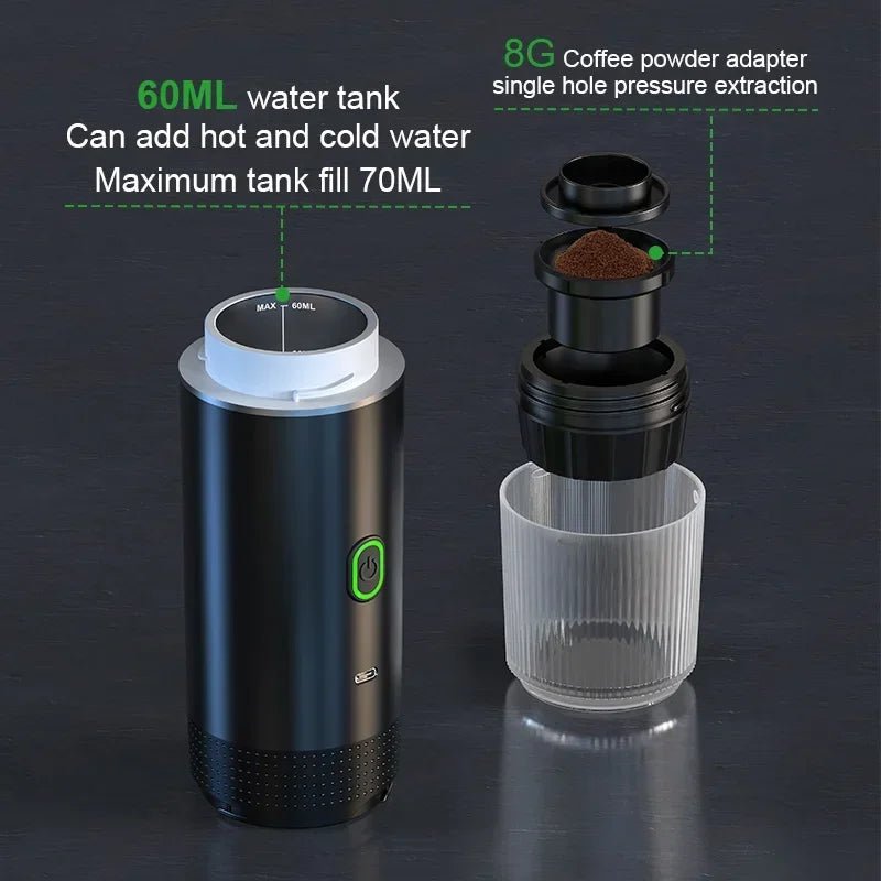 Portable 3-in-1 Espresso Maker - High Pressure Espresso Coffee Machine for Travel & Home 4