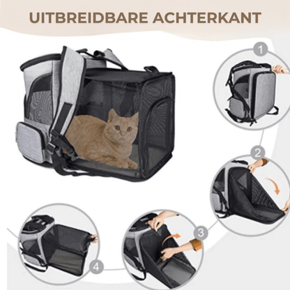 Portable Cat Backpack with Ventilation & Viewing Window - Comfortable Travel for Cats 7