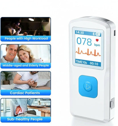 Portable ECG Monitor PM10 - Bluetooth Electrocardiogram Monitor for Heart Health 4