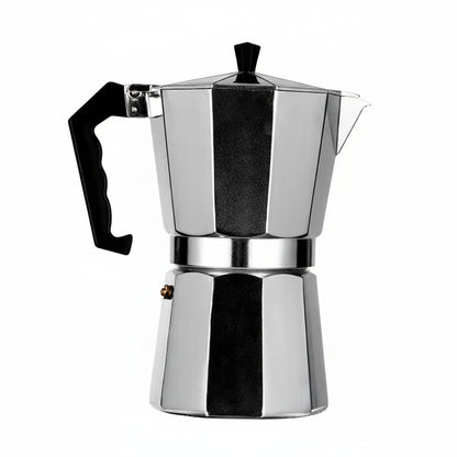 Portable Italian Aluminum Coffee Maker - Octagonal Espresso & Tea Pot 11
