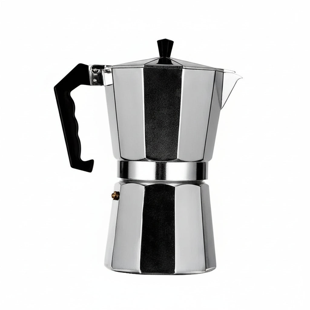 Portable Italian Aluminum Coffee Maker - Octagonal Espresso & Tea Pot 14