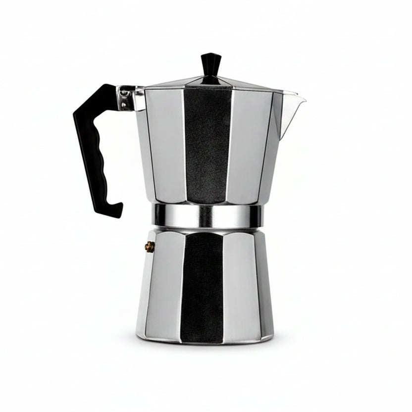 Portable Italian Aluminum Coffee Maker - Octagonal Espresso & Tea Pot 6