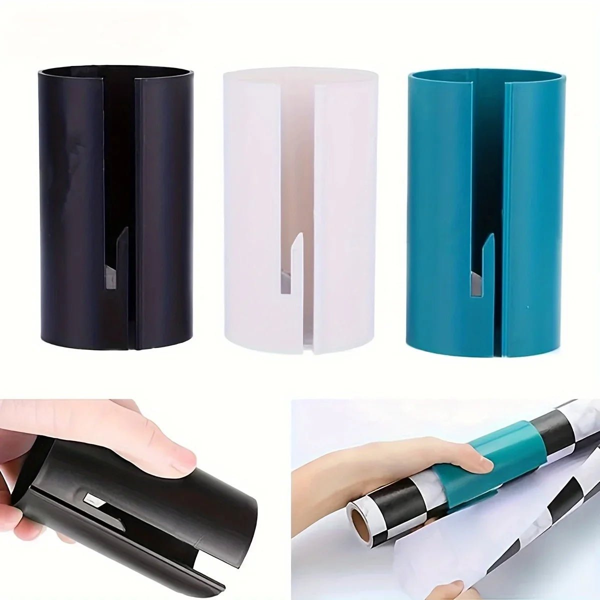 Portable Mini Paper Cutting Knife - Effortless Gift Wrapping Tool with Safety Blade 0