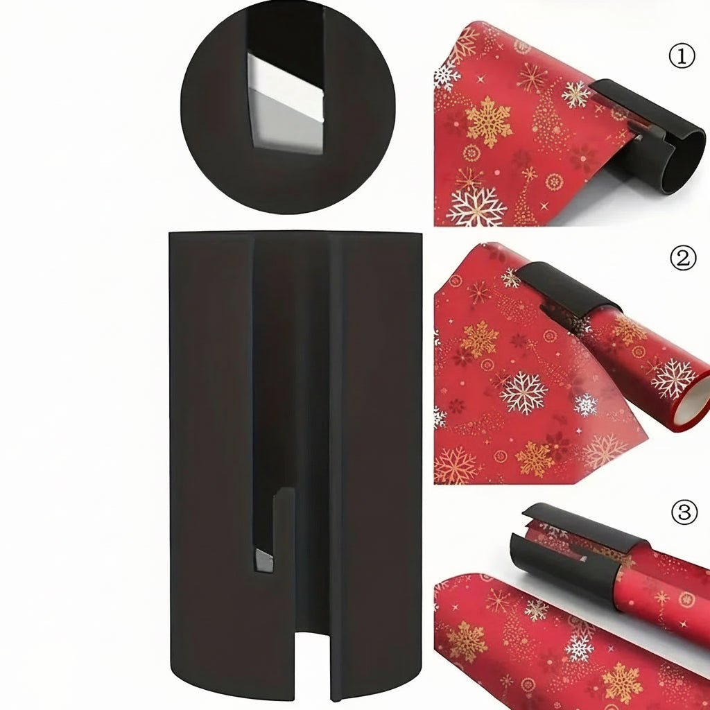 Portable Mini Paper Cutting Knife - Effortless Gift Wrapping Tool with Safety Blade 4