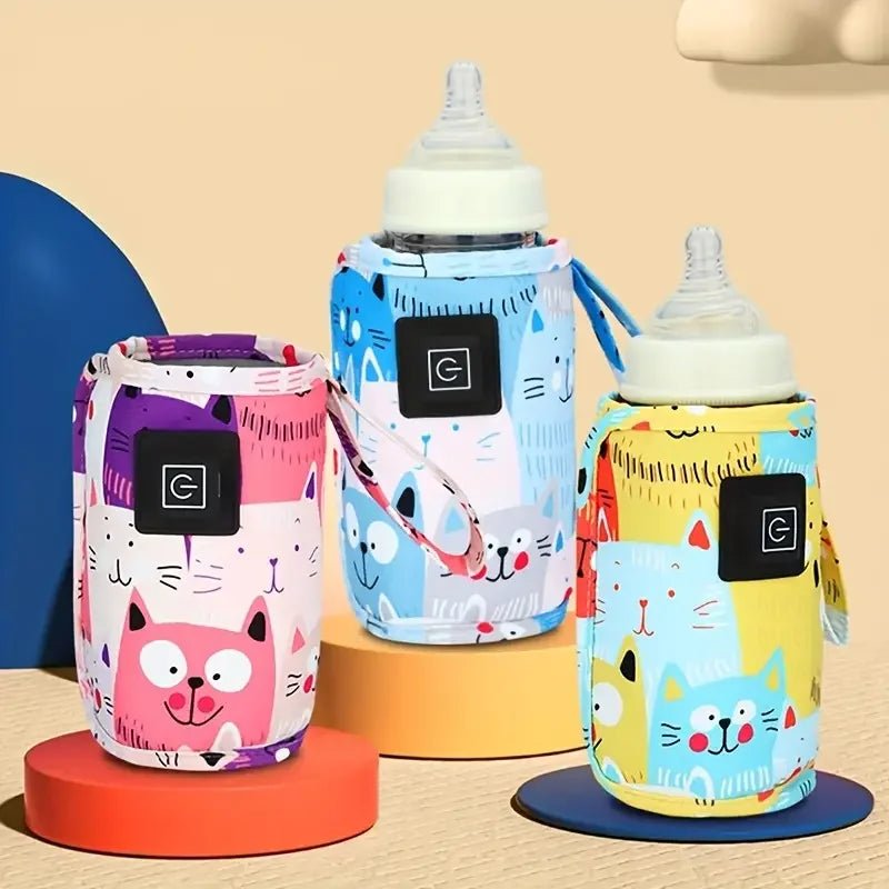 Portable USB Milk Water Warmer with Heat Preservation Cover & Insulated Bag 0