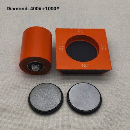 PrecisionEdge Knife Sharpener - 4-Angle Diamond Grinder for Professional Blades 15