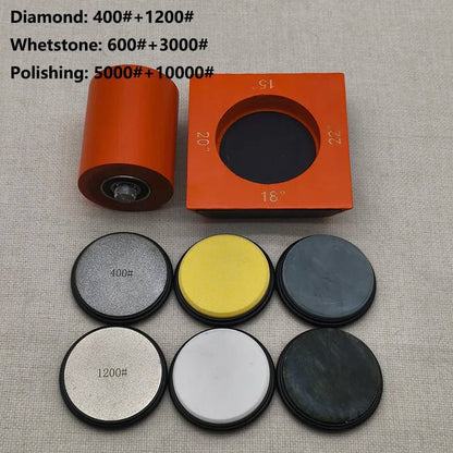 PrecisionEdge Knife Sharpener - 4-Angle Diamond Grinder for Professional Blades 7