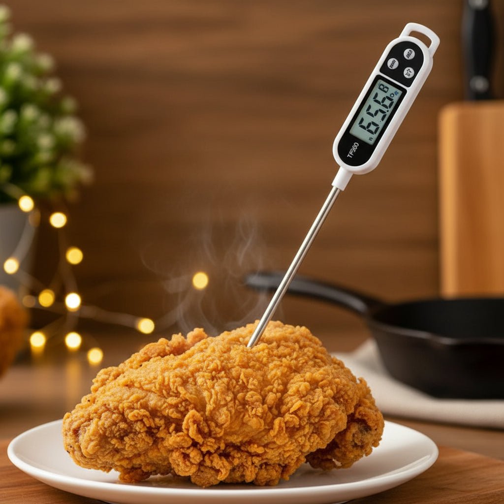 PrecisionPro Digital Kitchen Thermometer - Stainless Steel Probe, Instant Read, C/F Conversion 0