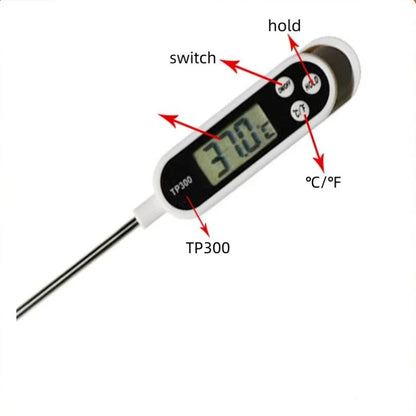 PrecisionPro Digital Kitchen Thermometer - Stainless Steel Probe, Instant Read, C/F Conversion 5